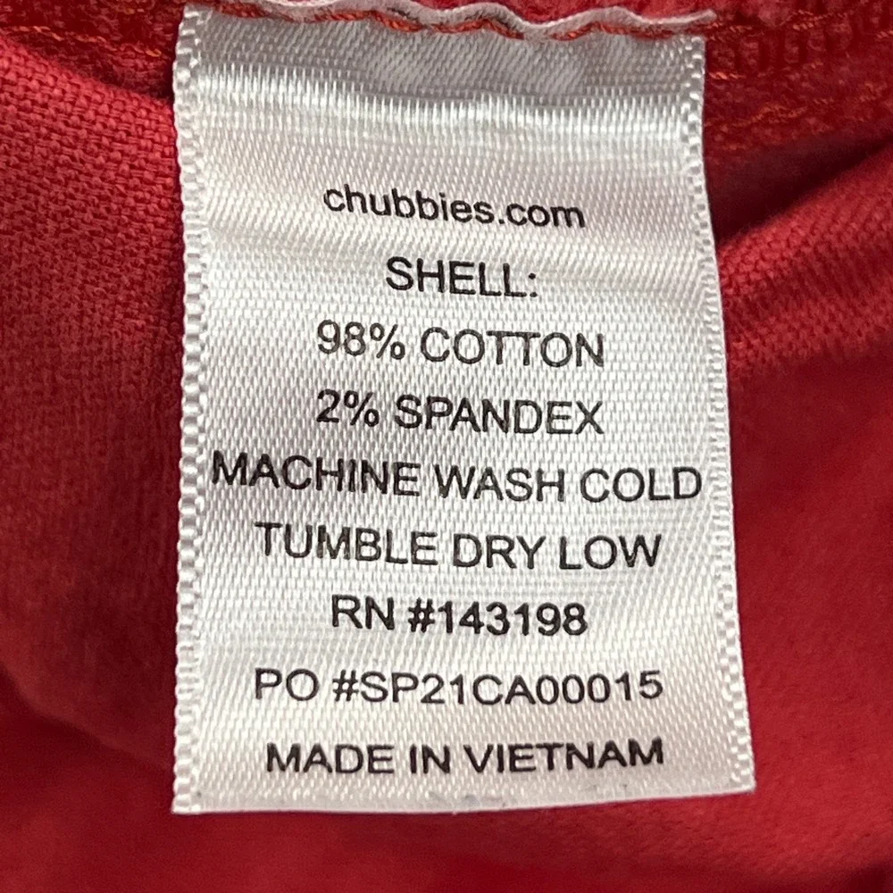Chubbies‎ Shorts Men's Large Pink Dippers 7